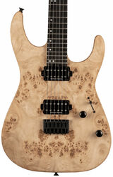 Guitarra eléctrica con forma de str. Charvel Pro-Mod DK24 HH HT E Mahogany with Poplar Burl - Desert sand