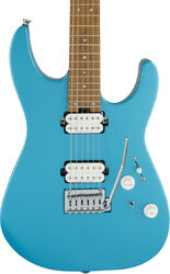 Guitarra eléctrica con forma de str. Charvel Pro-Mod DK24 HH 2PT CM - Matte blue frost