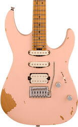 Guitarra eléctrica con forma de str. Charvel Rick Graham Pro-Mod DK24 2PT CM - Worn shell pink