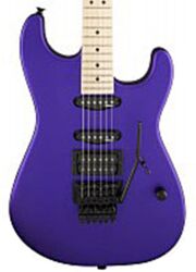 Guitarra eléctrica con forma de str. Charvel USA Select San Dimas Style 1 HSS FR M - Satin plum