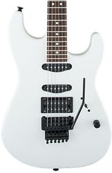 Guitarra eléctrica con forma de str. Charvel USA Select San Dimas Style 1 HSS FR (RW) - Snow blind satin