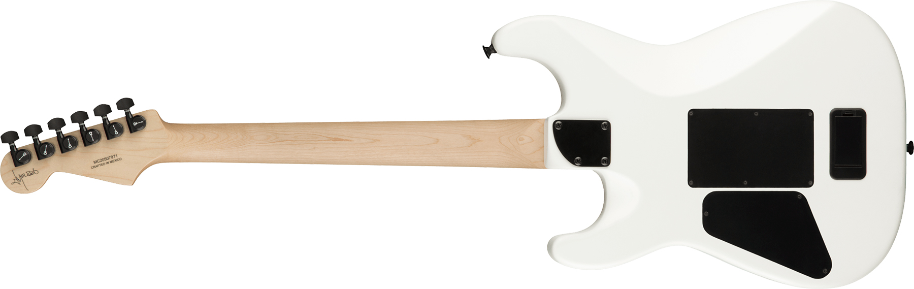 Charvel Jim Root San Dimas Style 1 Hh Fr E Pro-mod Signature 2h Emg Eb - Satin White - Guitarra eléctrica con forma de str. - Variation 1