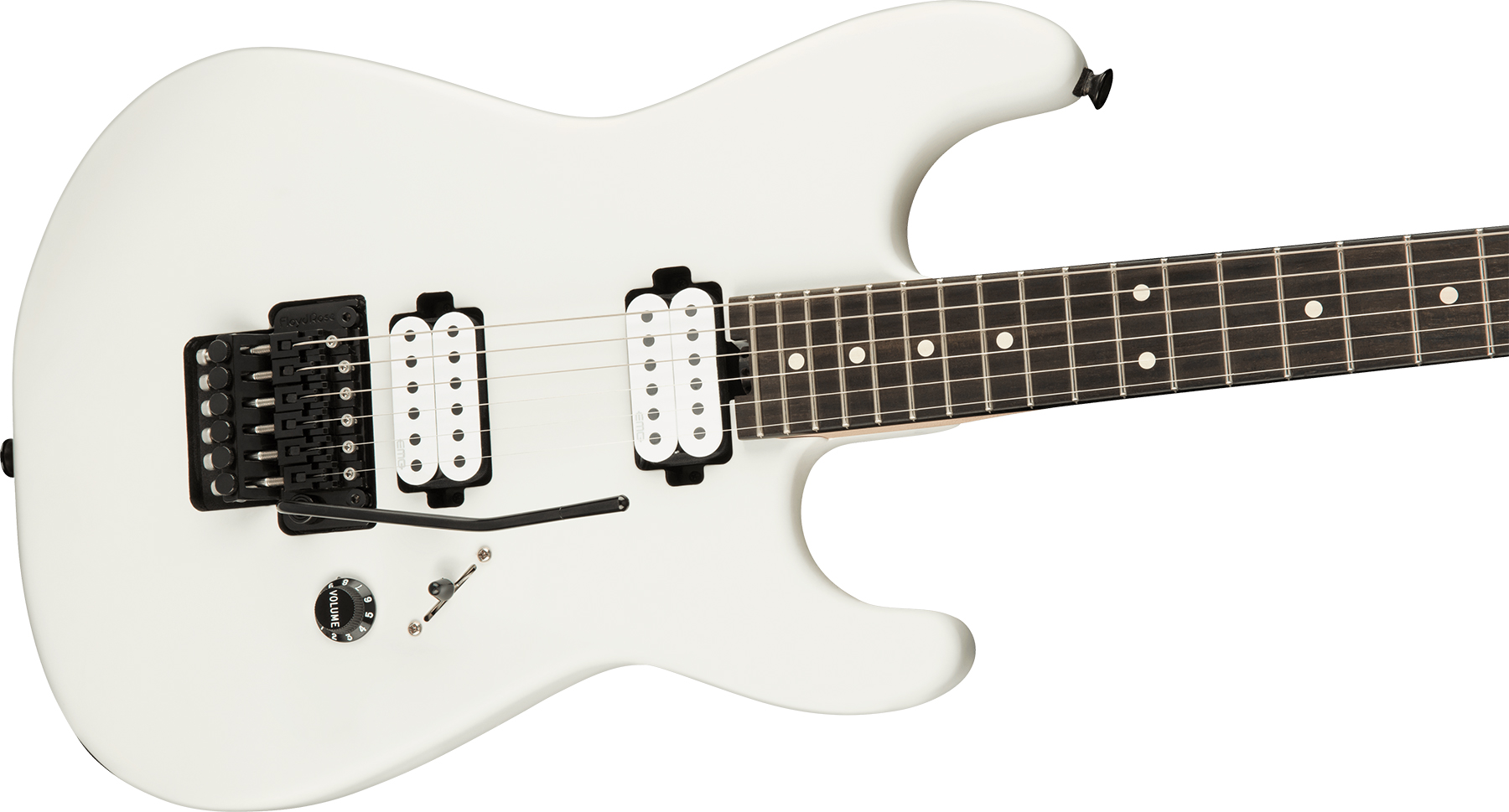 Charvel Jim Root San Dimas Style 1 Hh Fr E Pro-mod Signature 2h Emg Eb - Satin White - Guitarra eléctrica con forma de str. - Variation 2