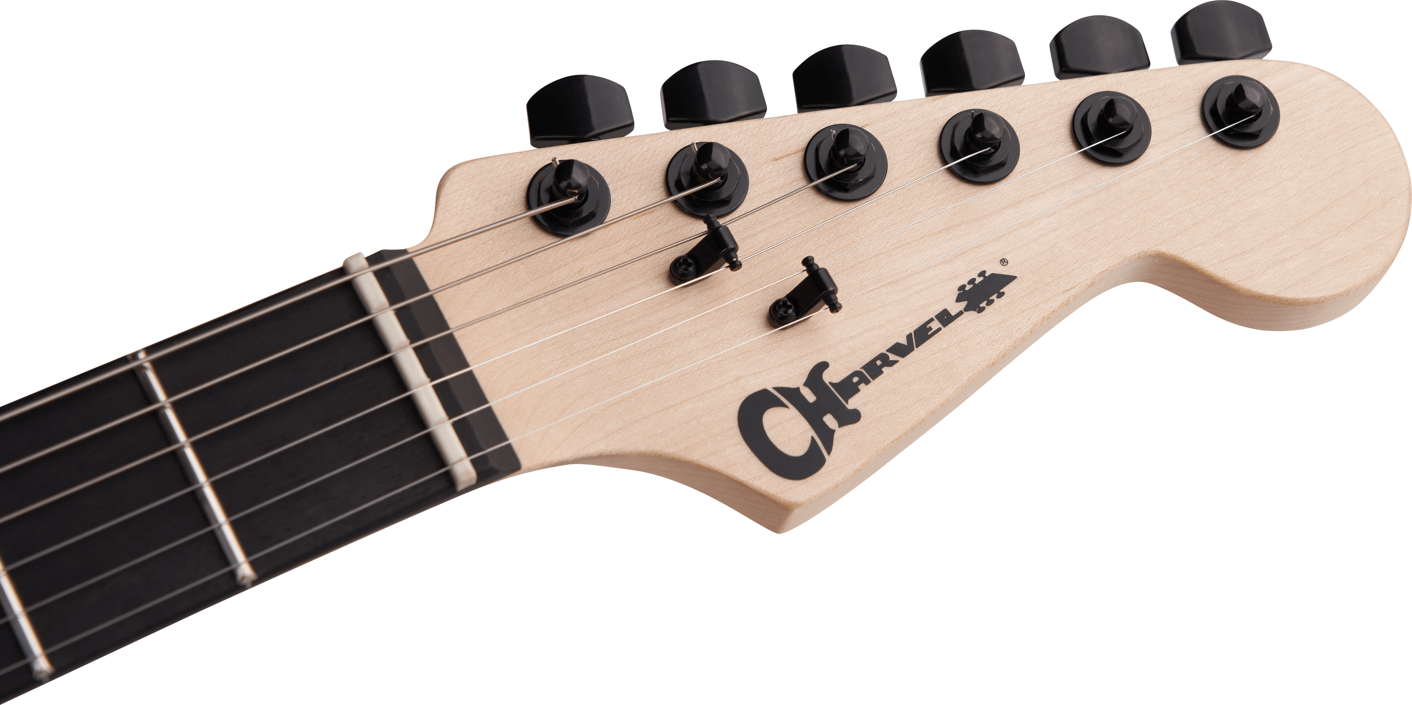 Charvel Dinky Dk24 Hh Ht E Pro-mod 2h Seymour Duncan Eb - Satin Black - Guitarra eléctrica con forma de str. - Variation 3