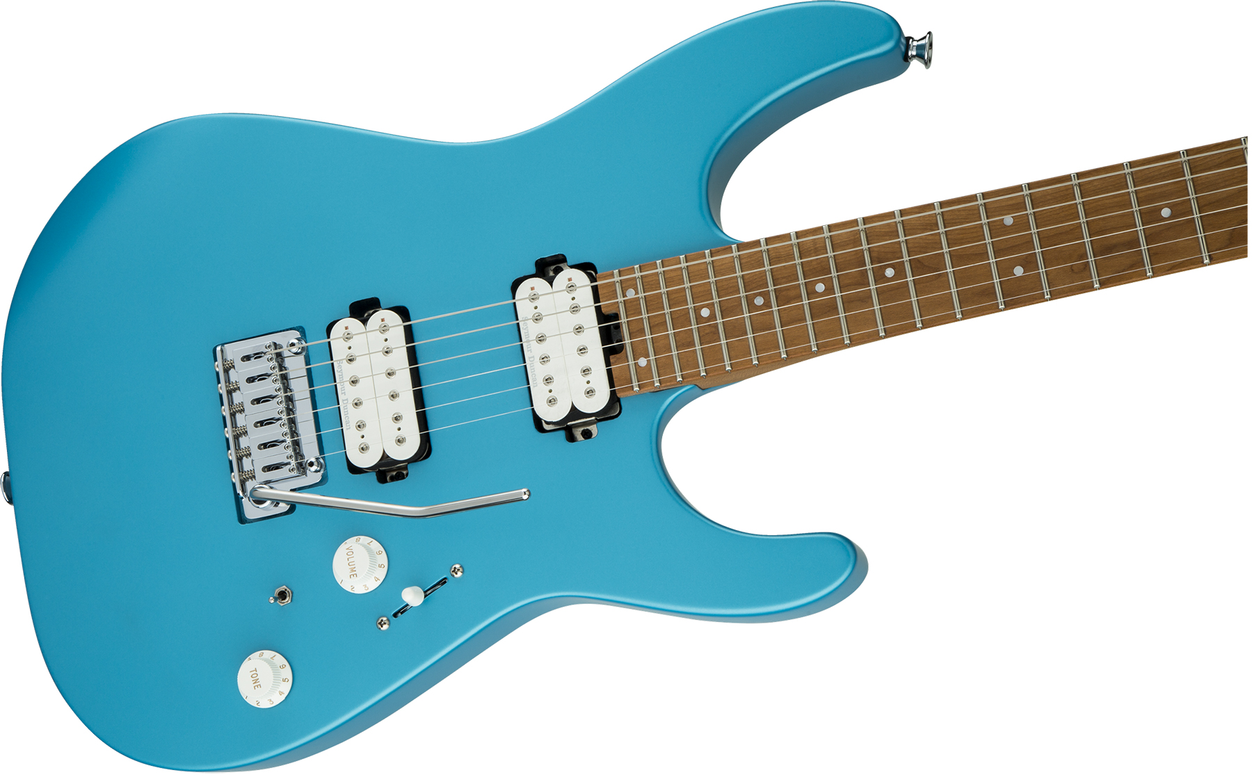 Charvel Pro-mod Dk24 Hh 2pt Cm Seymour Duncan Trem Mn - Matte Blue Frost - Guitarra eléctrica con forma de str. - Variation 2