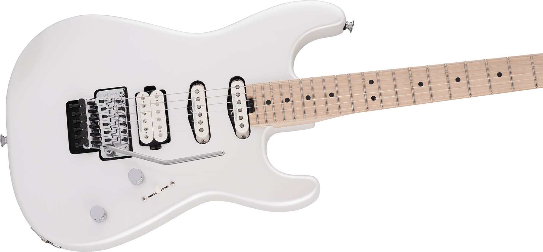 Charvel San Dimas Style 1 Hss Fr M Pro-mod Seymour Duncan Mn - Platinum Pearl - Guitarra eléctrica con forma de str. - Variation 2