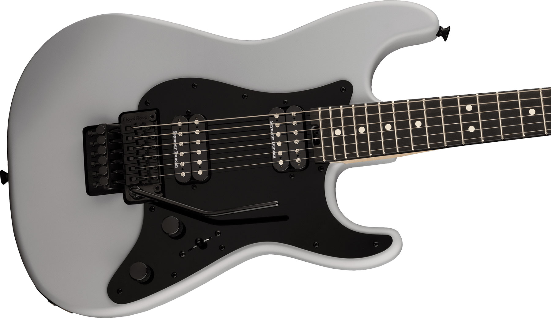 Charvel So-cal Style 1 Hh Fr E Pro-mod 2h Seymour Duncan Eb - Satin Primer Gray - Guitarra eléctrica con forma de str. - Variation 2