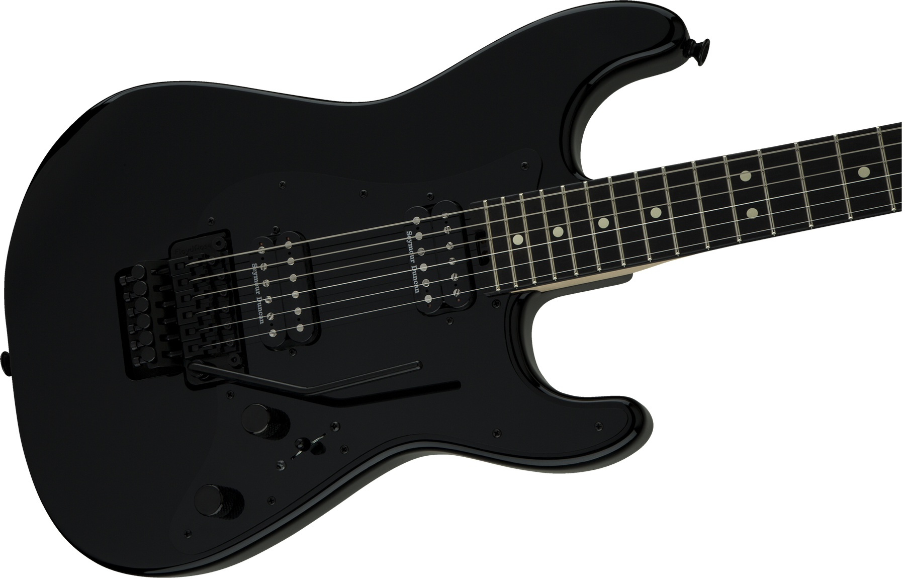 Charvel So-cal Style 1 Hh Fr E Pro-mod 2h Seymour Duncan Eb - Black - Guitarra eléctrica con forma de str. - Variation 2