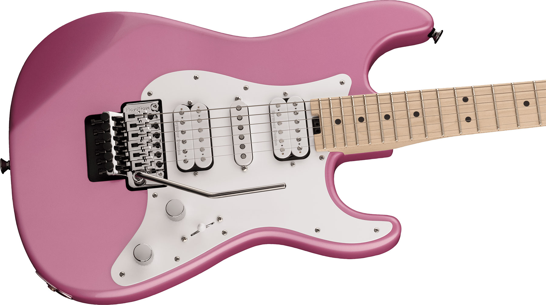 Charvel So-cal Style 1 Hsh Fr M Pro-mod Seymour Duncan Mn - Platinum Pink - Guitarra eléctrica con forma de str. - Variation 2