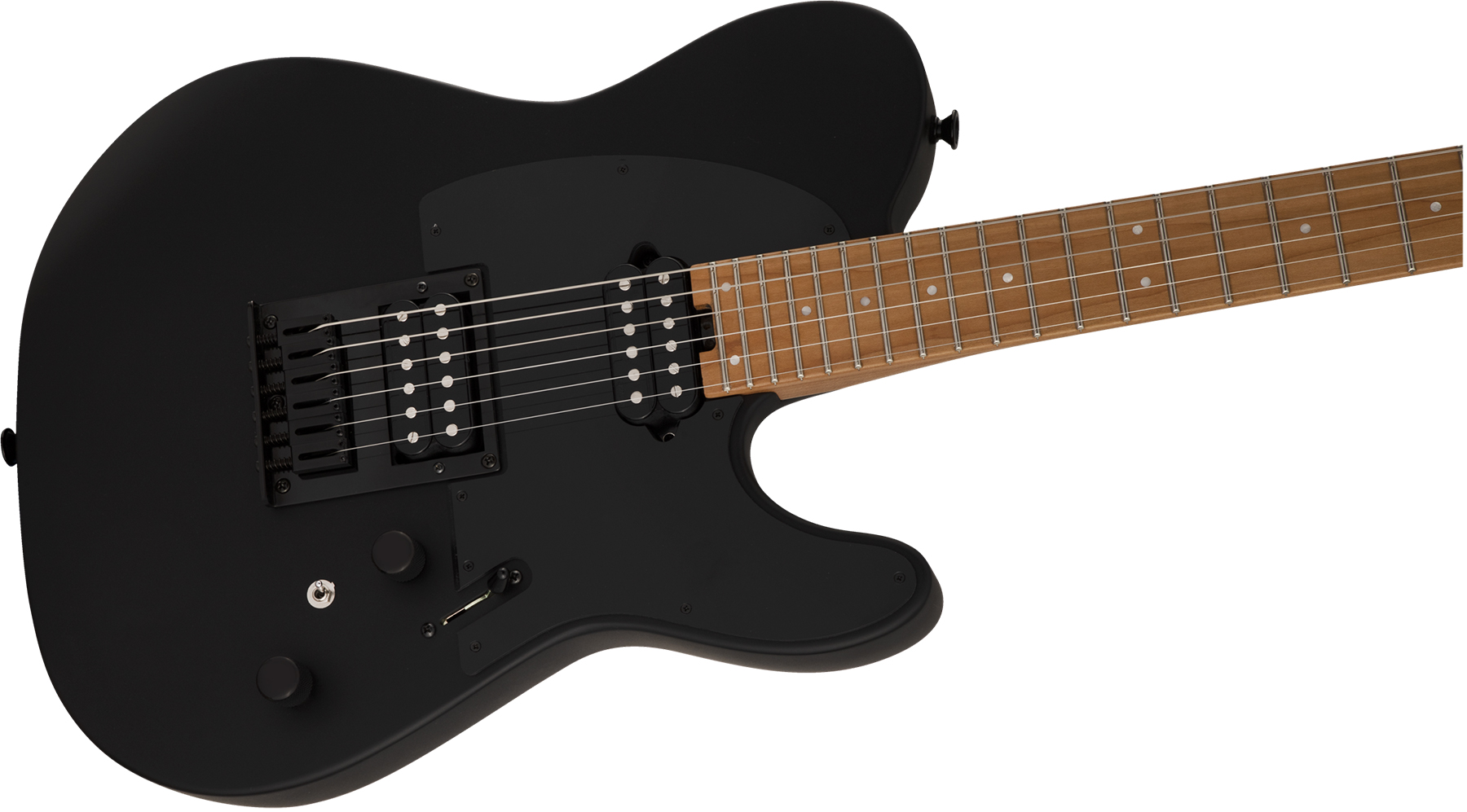 Charvel So-cal Style 2 24 Hh Ht Cm Pro-mod 2h Fishman Fluence Mn - Satin Black - Guitarra eléctrica con forma de tel - Variation 2