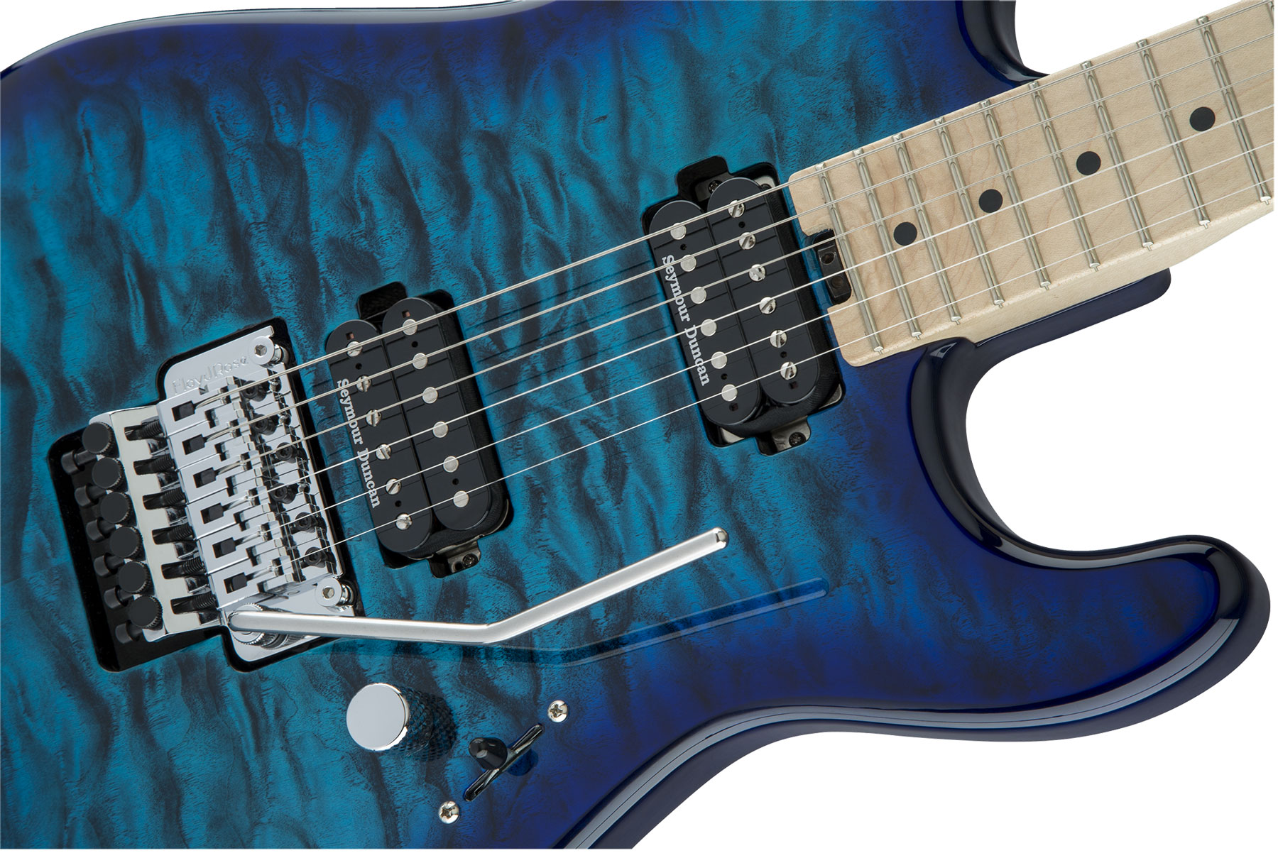 Charvel San Dimas Style 1 Hh Fr M Qm Pro-mod 2h Seymour Duncan Fr Mn - Chlorine Burst - Guitarra eléctrica con forma de str. - Variation 2