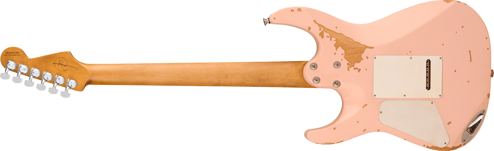 Charvel Rick Graham Dinky Dk24 2pt Cm Pro-mod Signature 2pt Hss Trem Mn - Worn Shell Pink - Guitarra eléctrica con forma de str. - Variation 1