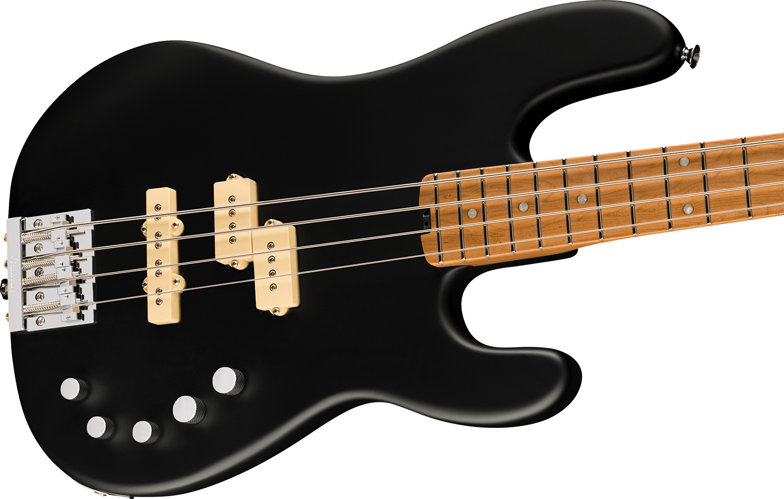Charvel San Dimas Pj Iv Bass Pro-mod Active Dimarzio Mn - Satin Black - Bajo eléctrico de cuerpo sólido - Variation 2