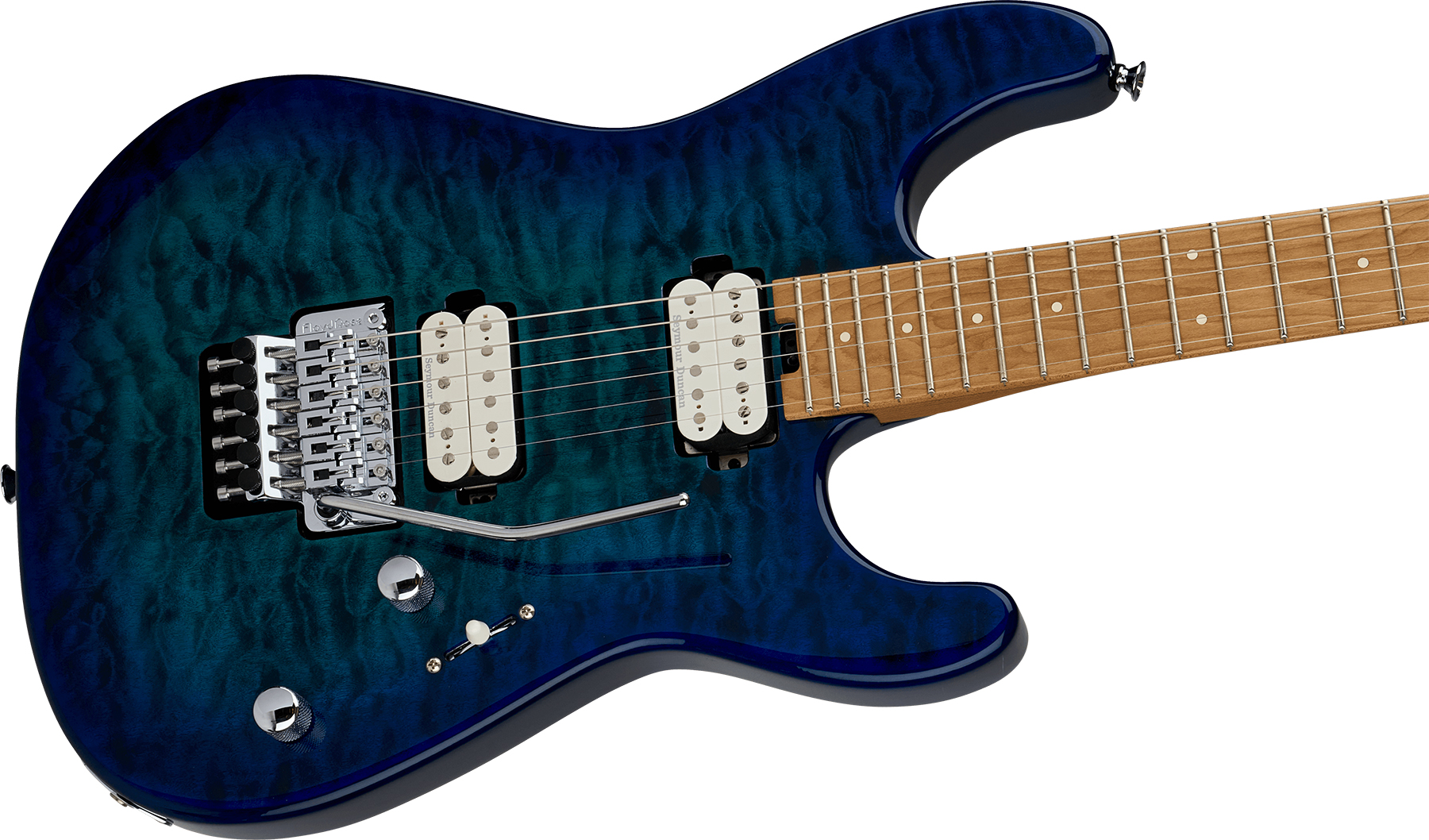 Charvel San Dimas Pro-mod Plus Style 1 Hh Fr Cm 2h Seymour Duncan Mn - Chlorine Burst - Guitarra eléctrica con forma de str. - Variation 2
