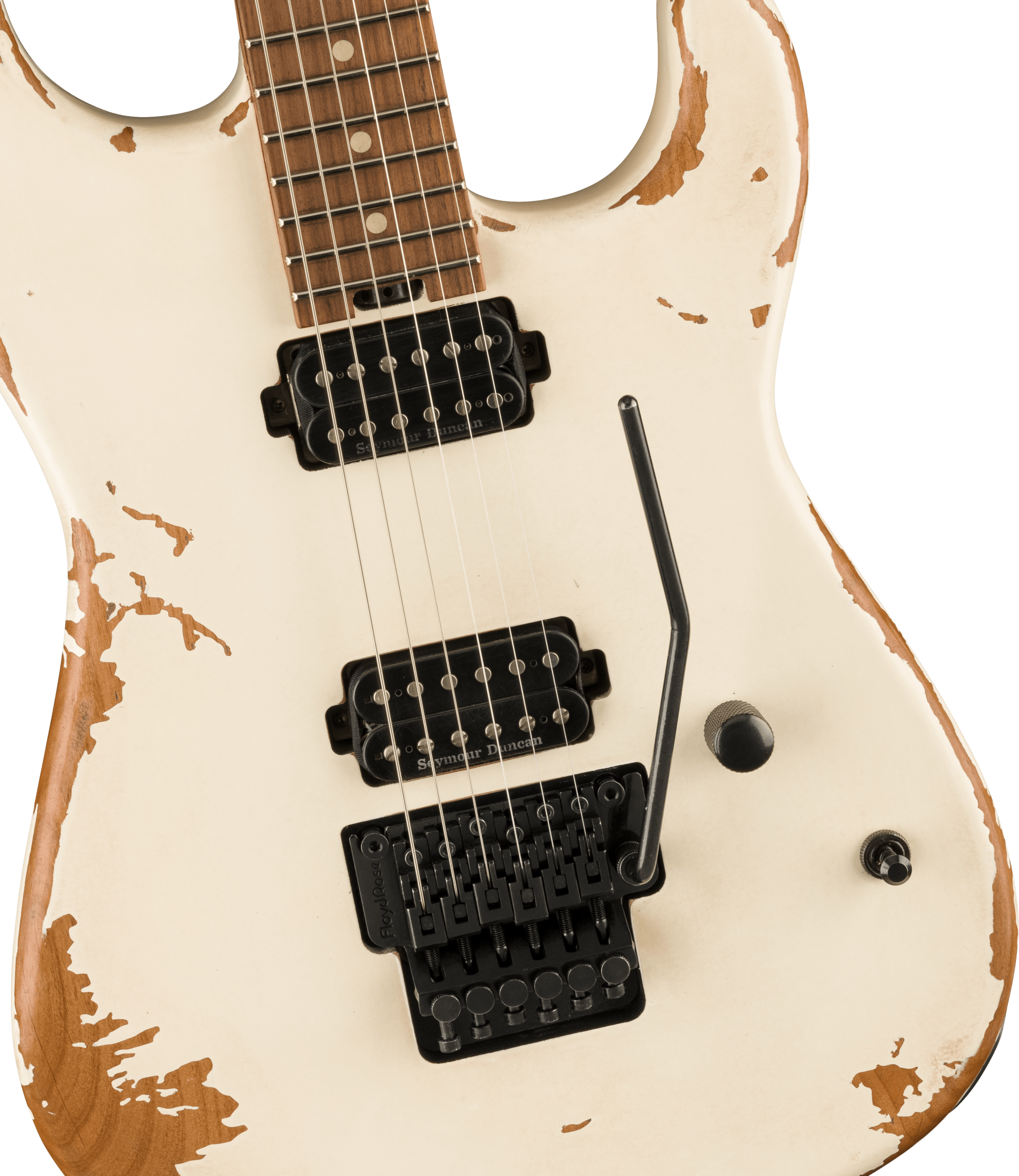 Charvel San Dimas Pro-mod Relic Style 1 Hh Fr E Pf - Weathered White - Guitarra eléctrica con forma de str. - Variation 2