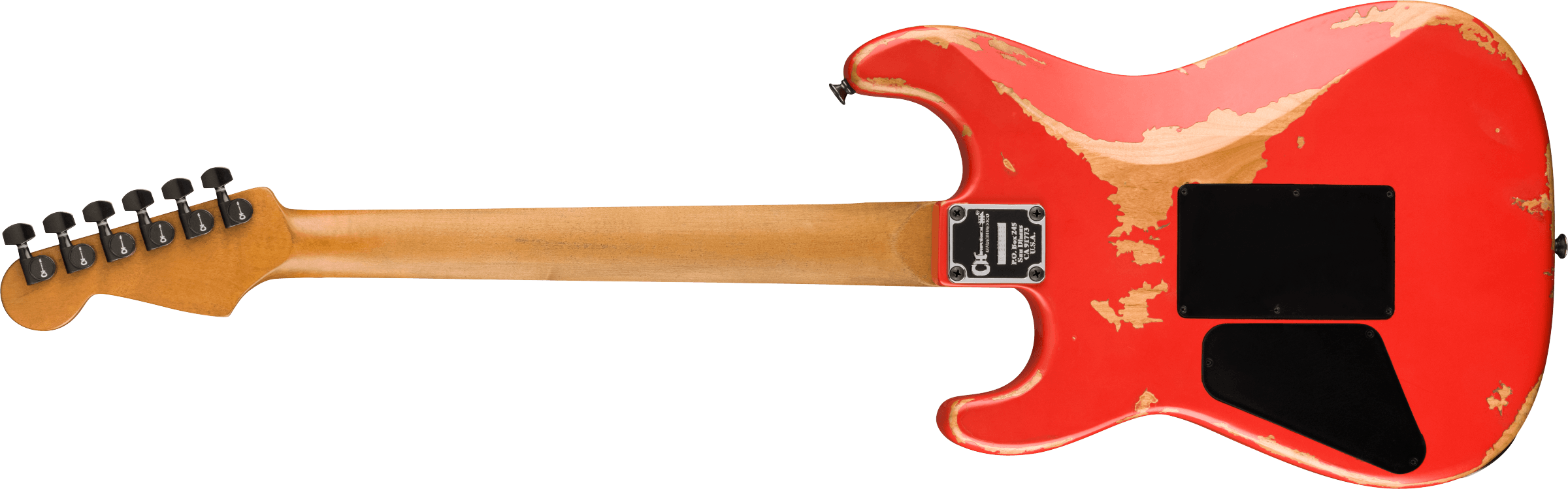 Charvel San Dimas Pro-mod Relic Style 1 Hh Fr E Pf - Weathered Orange - Guitarra eléctrica con forma de str. - Variation 1