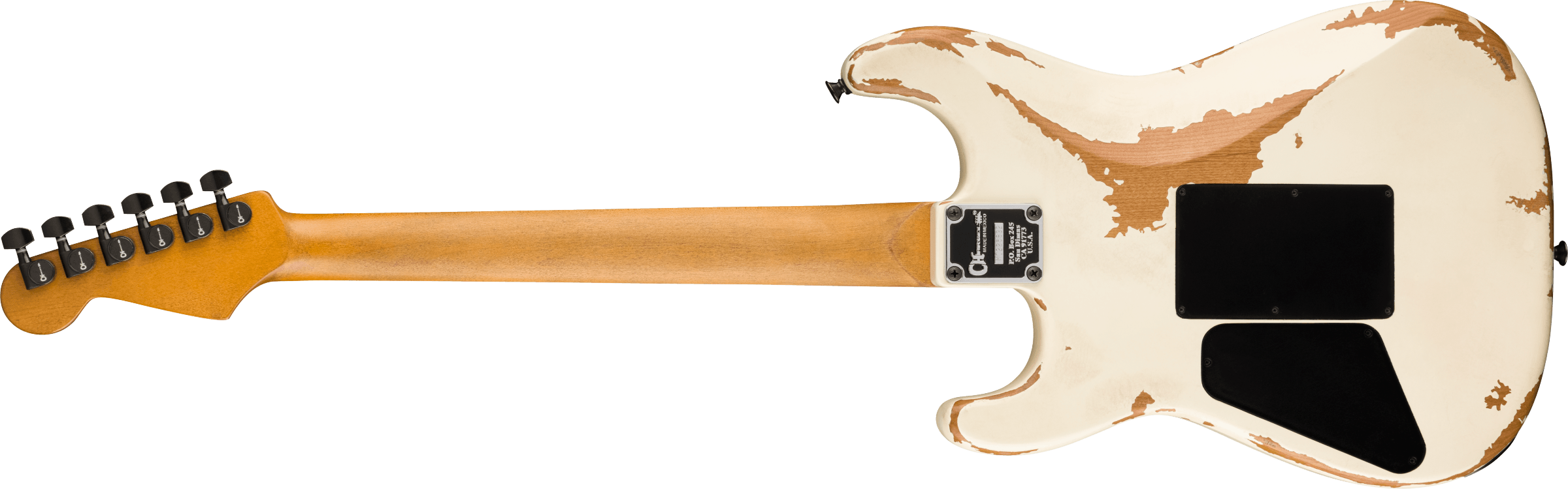 Charvel San Dimas Pro-mod Relic Style 1 Hh Fr E Pf - Weathered White - Guitarra eléctrica con forma de str. - Variation 1