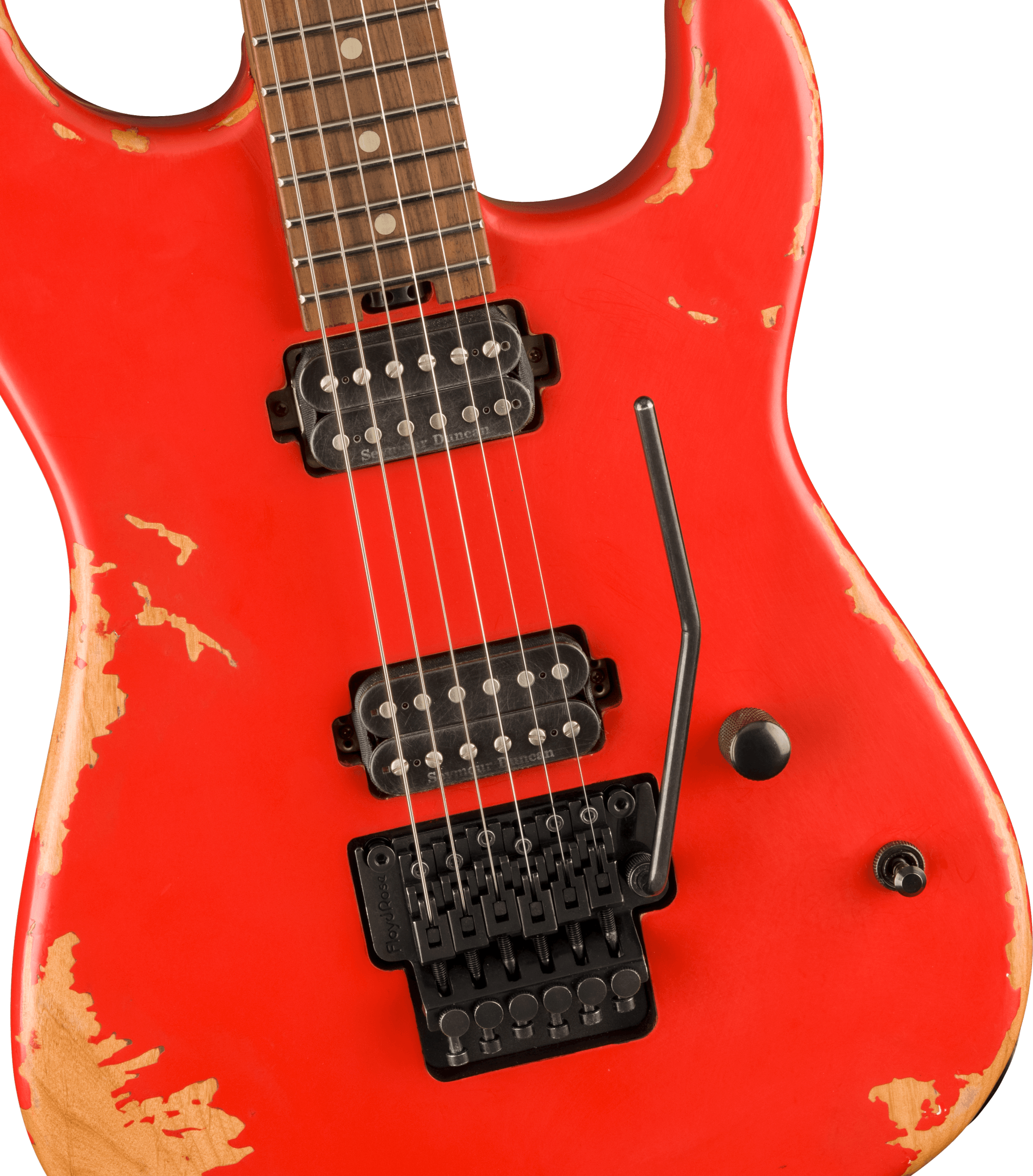 Charvel San Dimas Pro-mod Relic Style 1 Hh Fr E Pf - Weathered Orange - Guitarra eléctrica con forma de str. - Variation 2