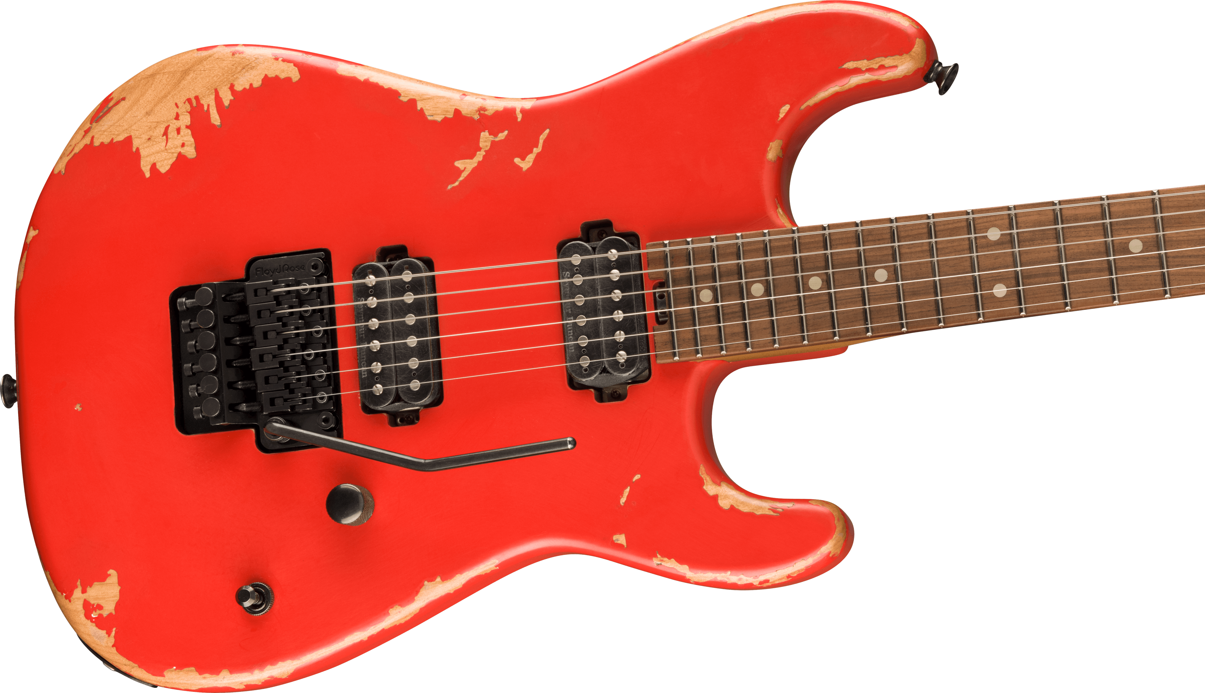 Charvel San Dimas Pro-mod Relic Style 1 Hh Fr E Pf - Weathered Orange - Guitarra eléctrica con forma de str. - Variation 3