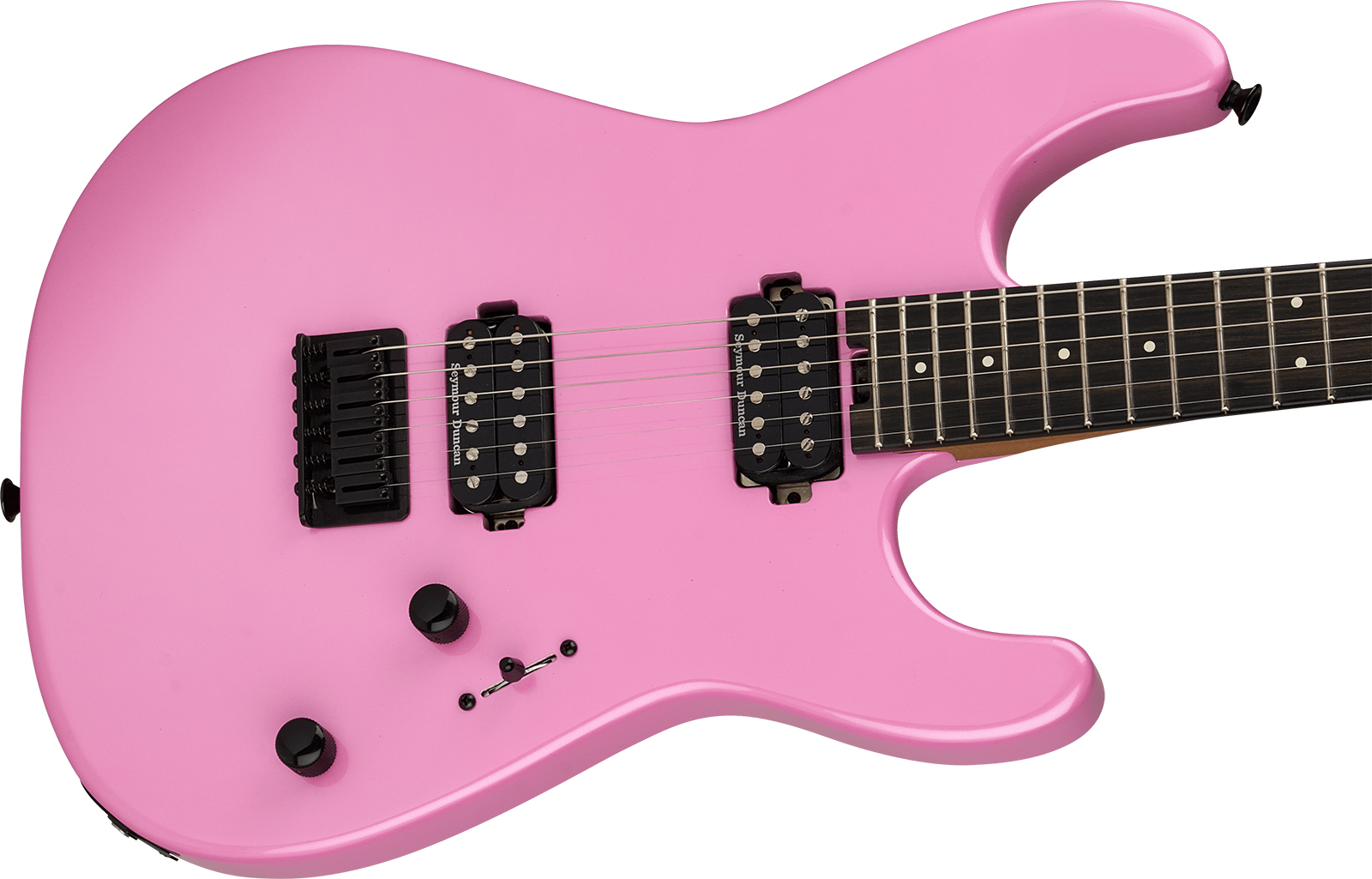 Charvel San Dimas Style 1 Hh Pro-mod Plus 2h Seymour Duncan Ht Eb - Platinum Pink - Guitarra eléctrica con forma de str. - Variation 2
