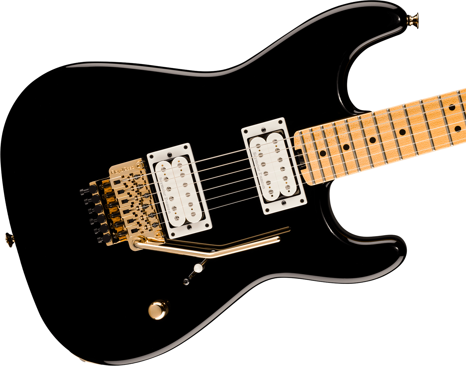 Charvel San Dimas Style 1 Sd1 Hh Fr American Neo Classic 2h Seymour Duncan Fr Mn - Gloss Black - Guitarra eléctrica con forma de str. - Variation 2