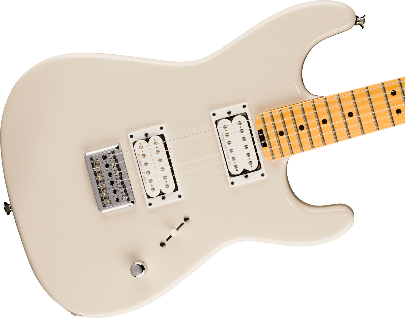 Charvel San Dimas Style 1 Sd1 Hh Ht American Neo Classic 2h Seymour Duncan Ht Mn - Ivory Blitz - Guitarra eléctrica con forma de str. - Variation 2