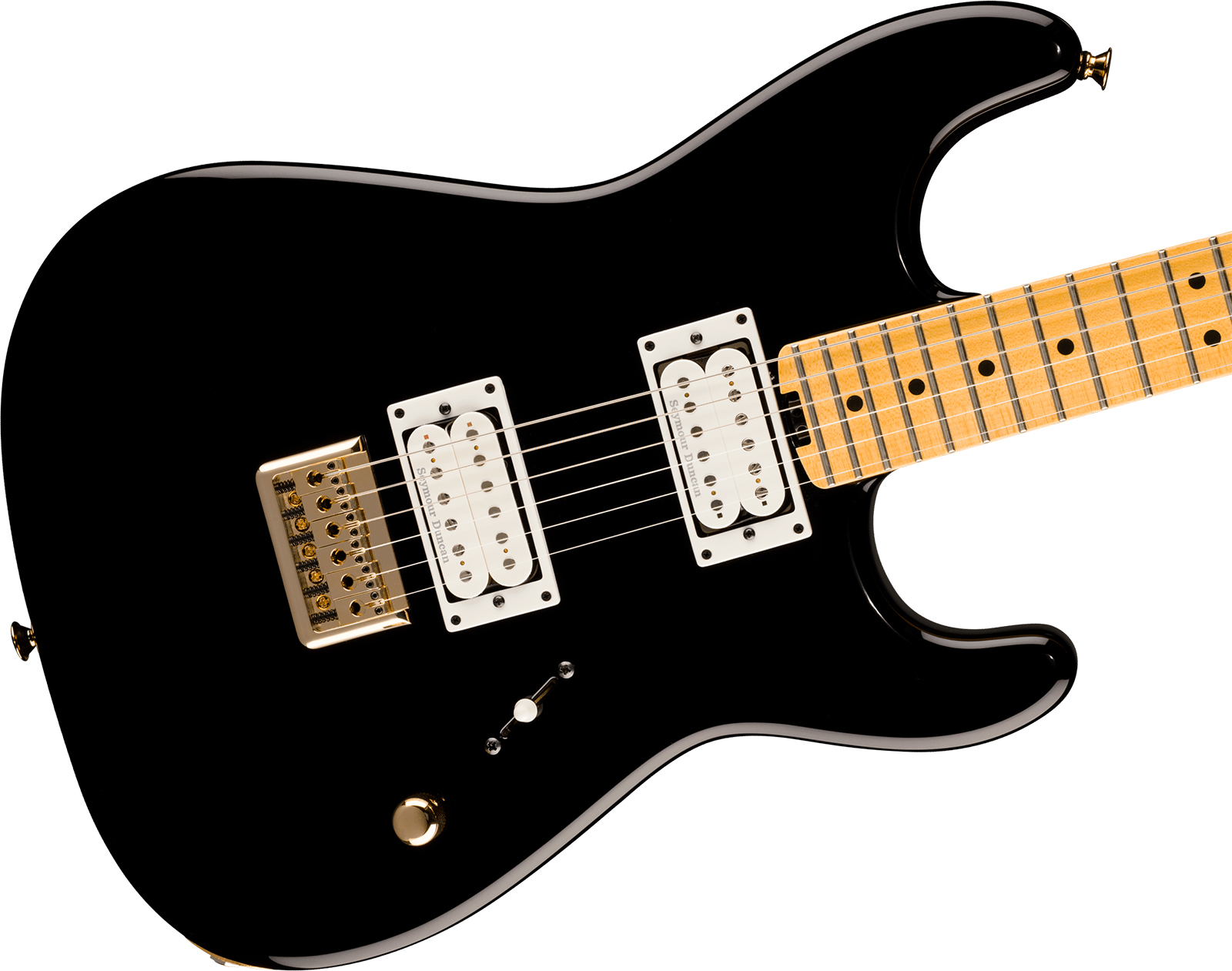 Charvel San Dimas Style 1 Sd1 Hh Ht American Neo Classic 2h Seymour Duncan Ht Mn - Gloss Black - Guitarra eléctrica con forma de str. - Variation 2