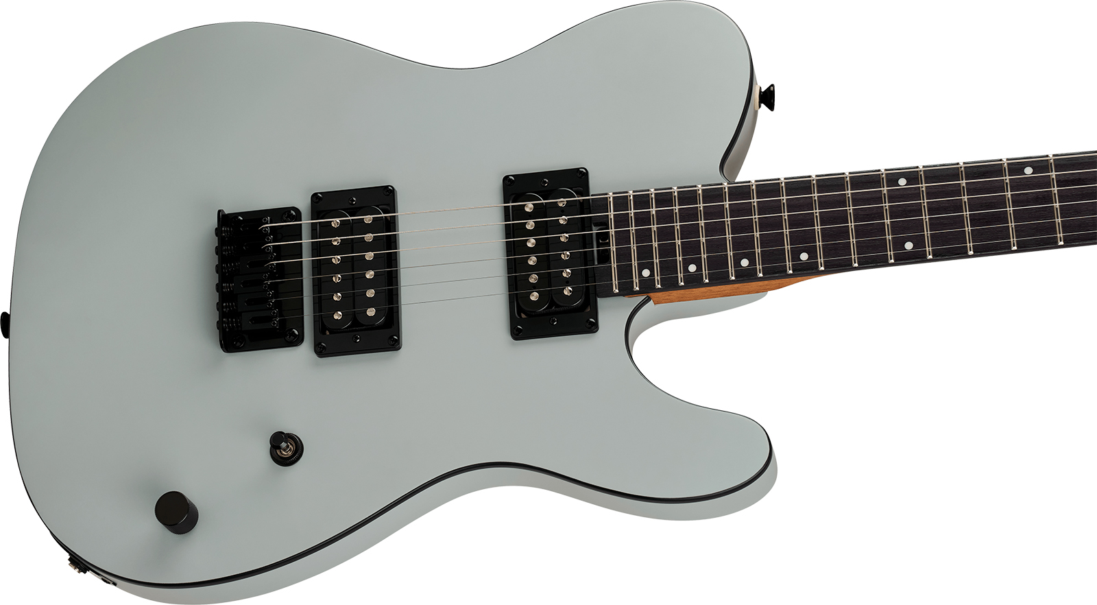 Charvel San Dimas Style 2  Sd2 Hh Ht Ind 2h Ht Ama - Satin Gray - Guitarra eléctrica con forma de tel - Variation 2