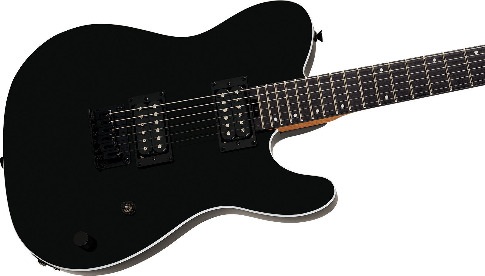 Charvel San Dimas Style 2  Sd2 Hh Ht Ind 2h Ht Ama - Gloss Black - Guitarra eléctrica con forma de tel - Variation 2