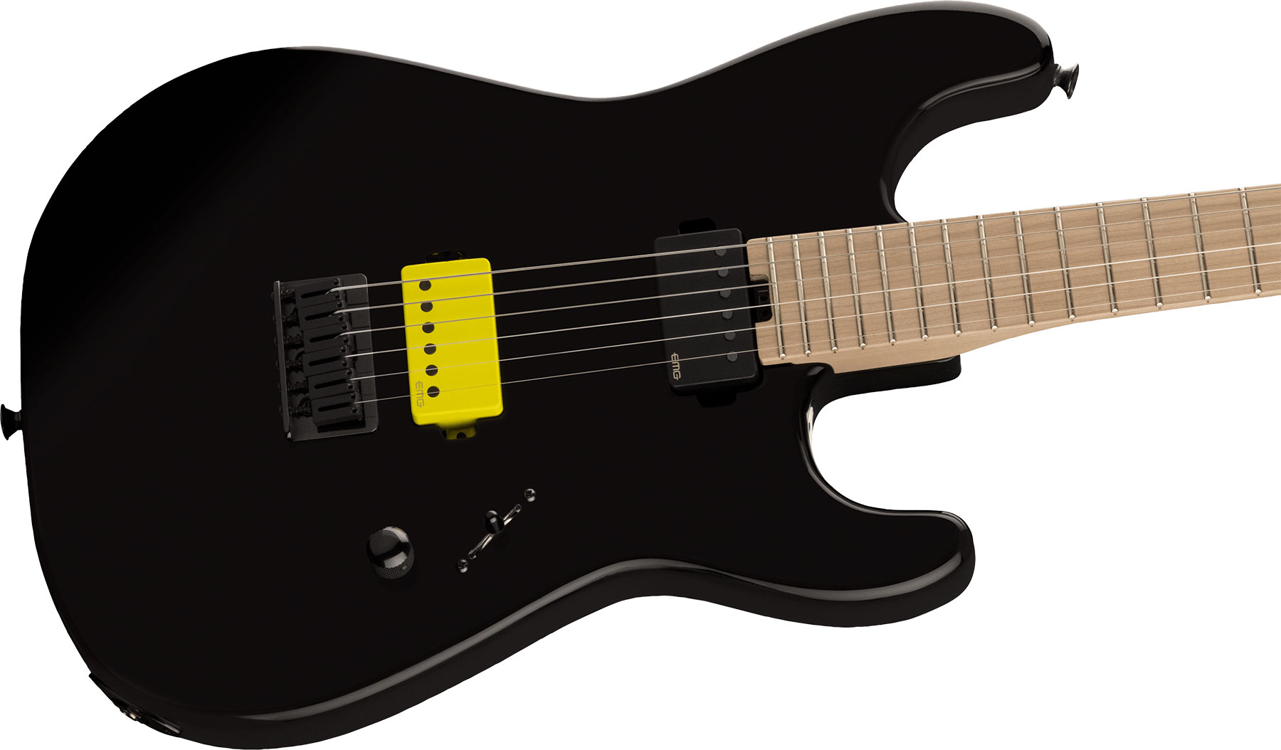 Charvel Sean Long San Dimas Style 1 Pro-mod Signature 2h Emg Ht Mn - Gloss Black - Guitarra eléctrica con forma de str. - Variation 2