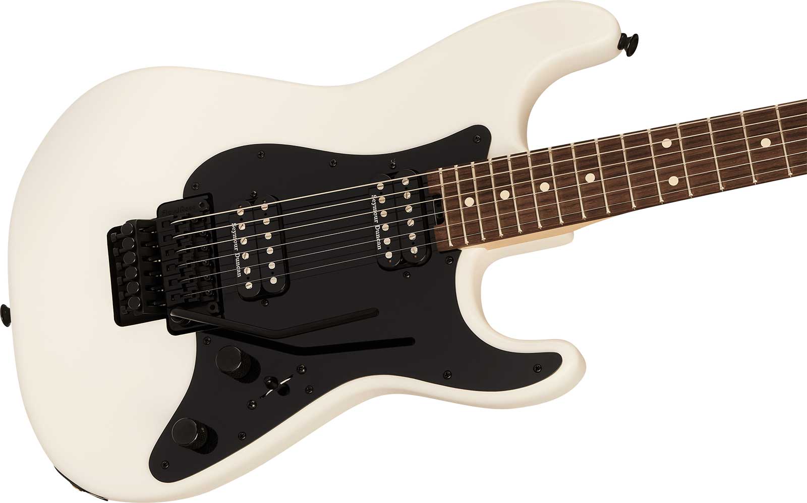 Charvel So-cal Sc1 Style 1 Hh Fr Pro-mod 2h Seymour Duncan Rw - Snow White - Guitarra eléctrica con forma de str. - Variation 2