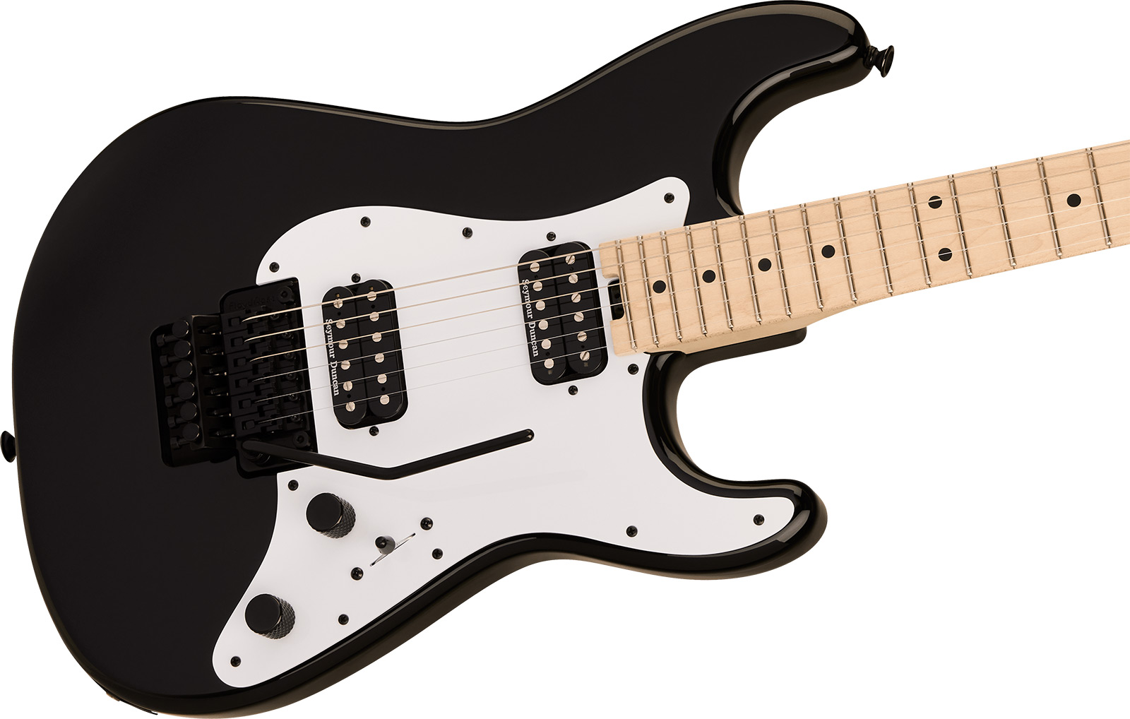 Charvel So-cal Style 1 Hh Fr M Pro-mod 2h Seymour Duncan Mn - Gloss Black - Guitarra eléctrica con forma de str. - Variation 2