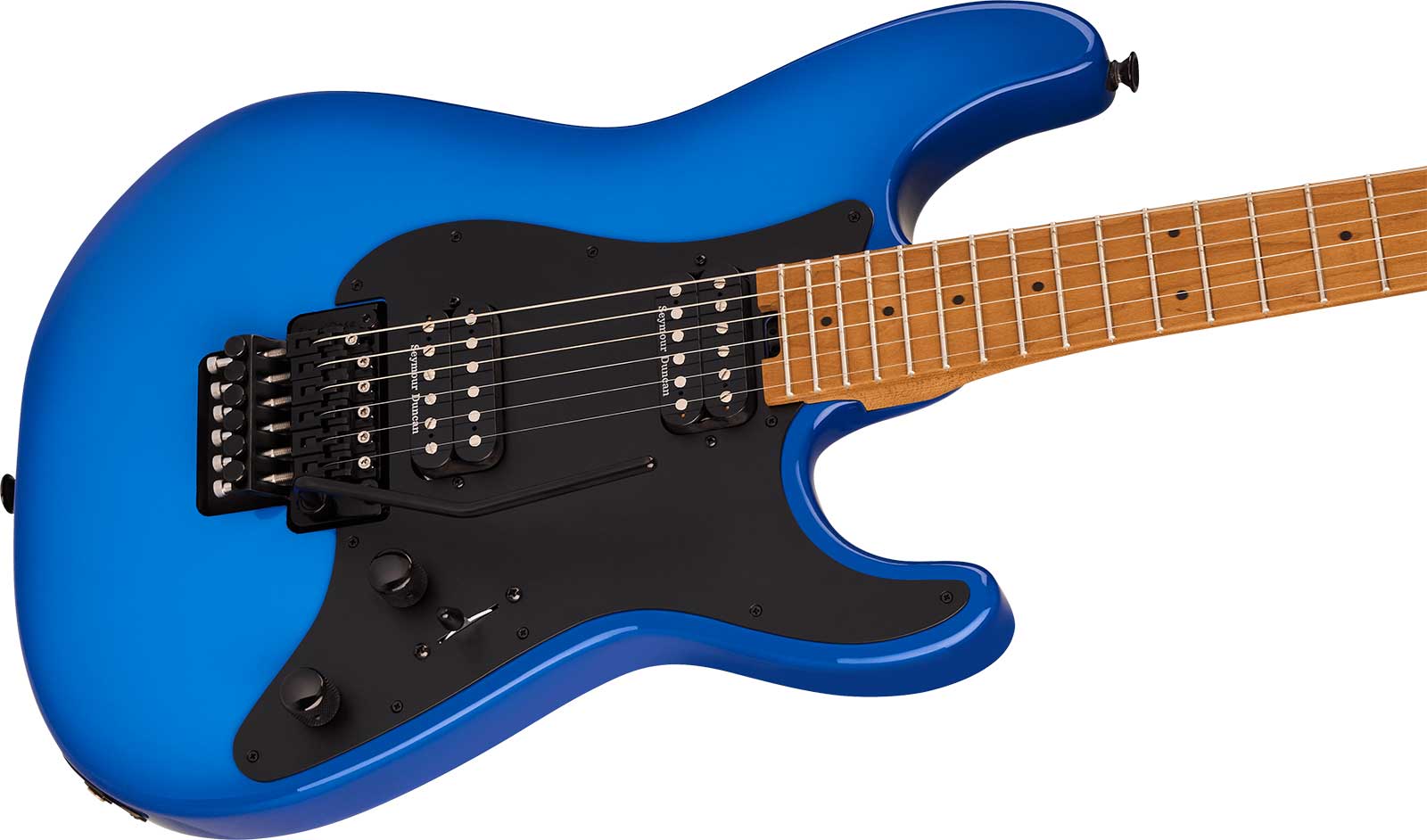 Charvel So-cal Style 1 Hh Fr Pro-mod Plus 2h Seymour Duncan Mn - Blue Burst - Guitarra eléctrica con forma de str. - Variation 3