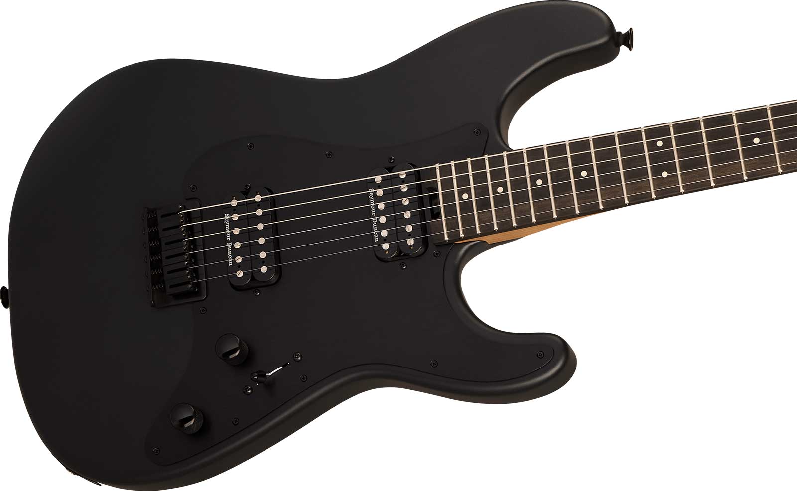 Charvel So-cal Style 1 Hh Ht E Pro-mod 2h Seymour Duncan Eb - Scorched Earth - Guitarra eléctrica con forma de str. - Variation 2