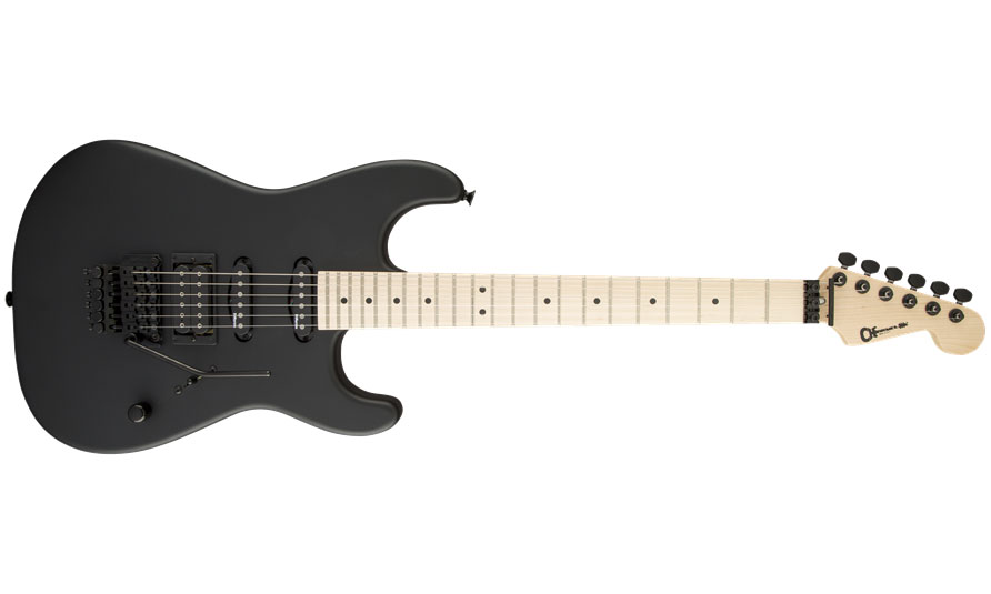 Charvel San Dimas Style 1 Hss Fr M Usa Select Dimarzio Fr Mn - Pitch Black - Guitarra eléctrica con forma de str. - Variation 1