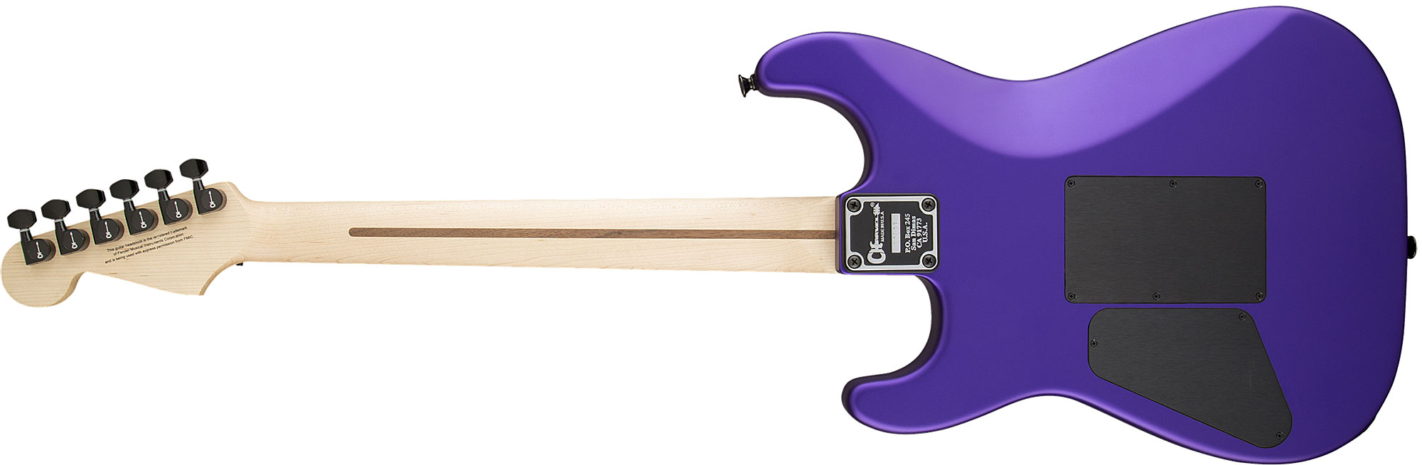 Charvel San Dimas Style 1 Hss Fr M Usa Select Dimarzio Fr Mn - Satin Plum - Guitarra eléctrica con forma de str. - Variation 2
