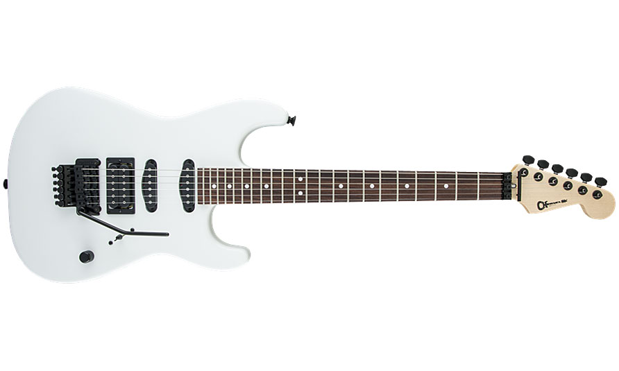 Charvel Usa Select San Dimas Style 1 Hss Fr Rw - Snow Blind Satin - Guitarra eléctrica con forma de str. - Variation 1