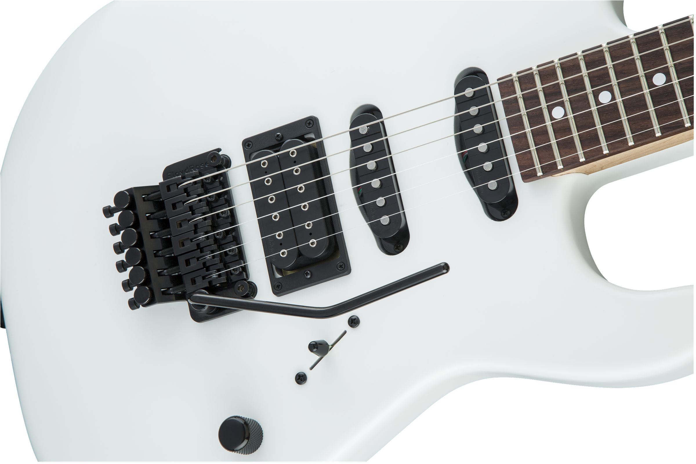 Charvel Usa Select San Dimas Style 1 Hss Fr Rw - Snow Blind Satin - Guitarra eléctrica con forma de str. - Variation 3