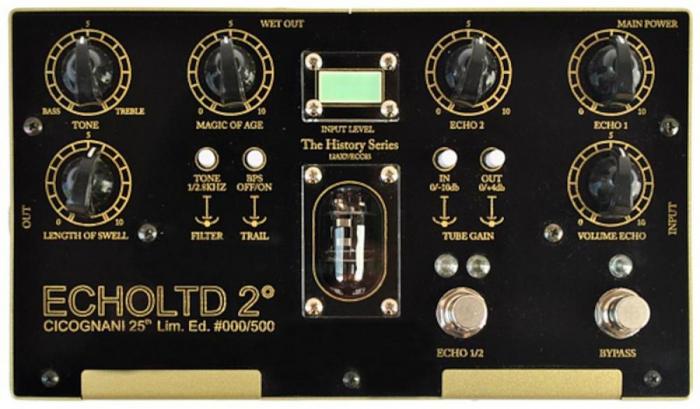Pedal de reverb / delay / eco Cicognani engineering History ECHOLTD 2°
