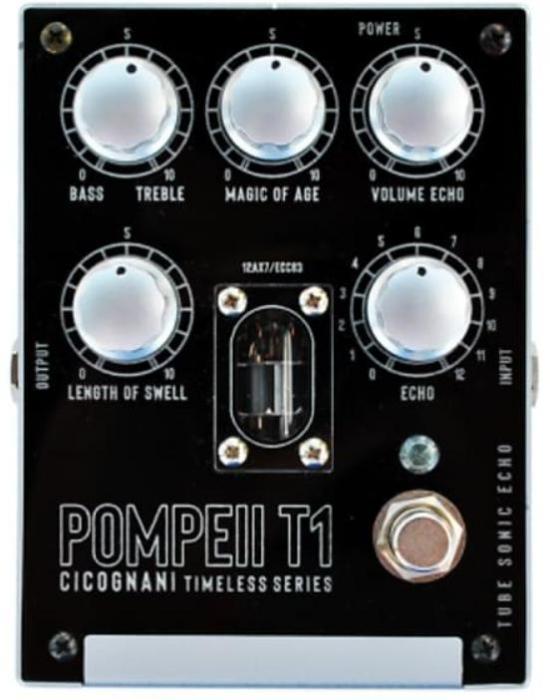Pedal de reverb / delay / eco Cicognani engineering Timeless POMPEII T1 Tube Sonic Echo