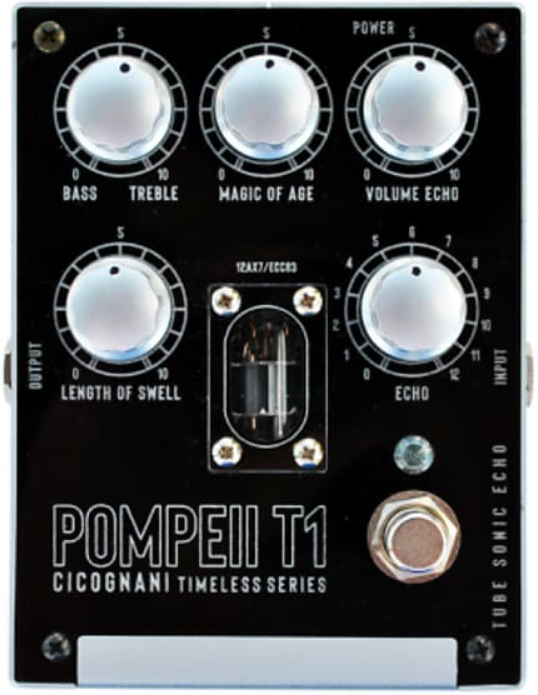Cicognani Engineering Pompeii T1 Tube Sonic Echo Timeless - Pedal de reverb / delay / eco - Main picture