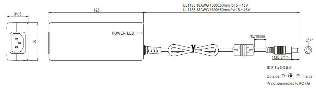 Cicognani Engineering Power Adapter 12v 0.5a - Alimentación - Variation 1