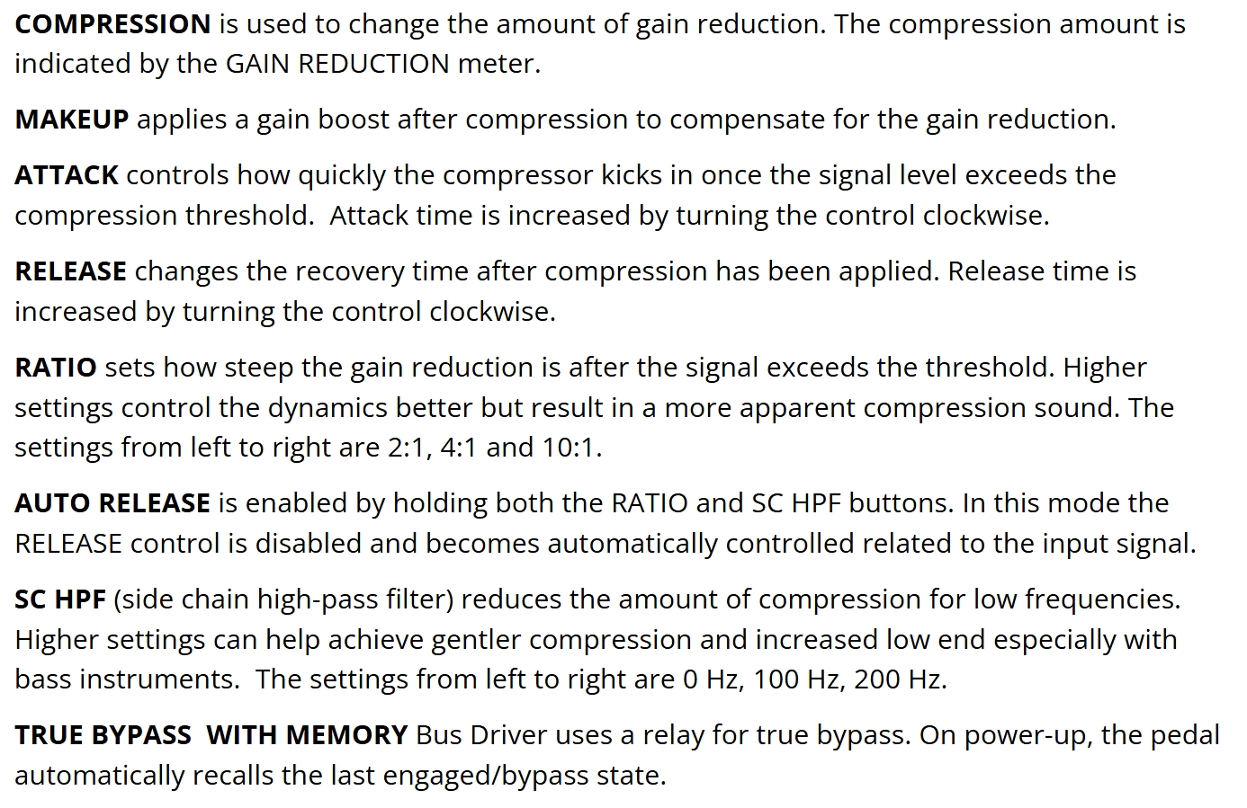 Citadel Electronics Ltd Bus Driver Analog Vca Compressor - Pedal compresor / sustain / noise gate - Variation 4