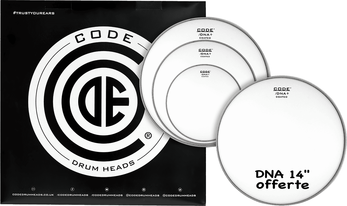 Code Drumheads Tom Pack Dna SablÉe Fusion 10/12/14 + Cc 14 - Pack de parches - Main picture
