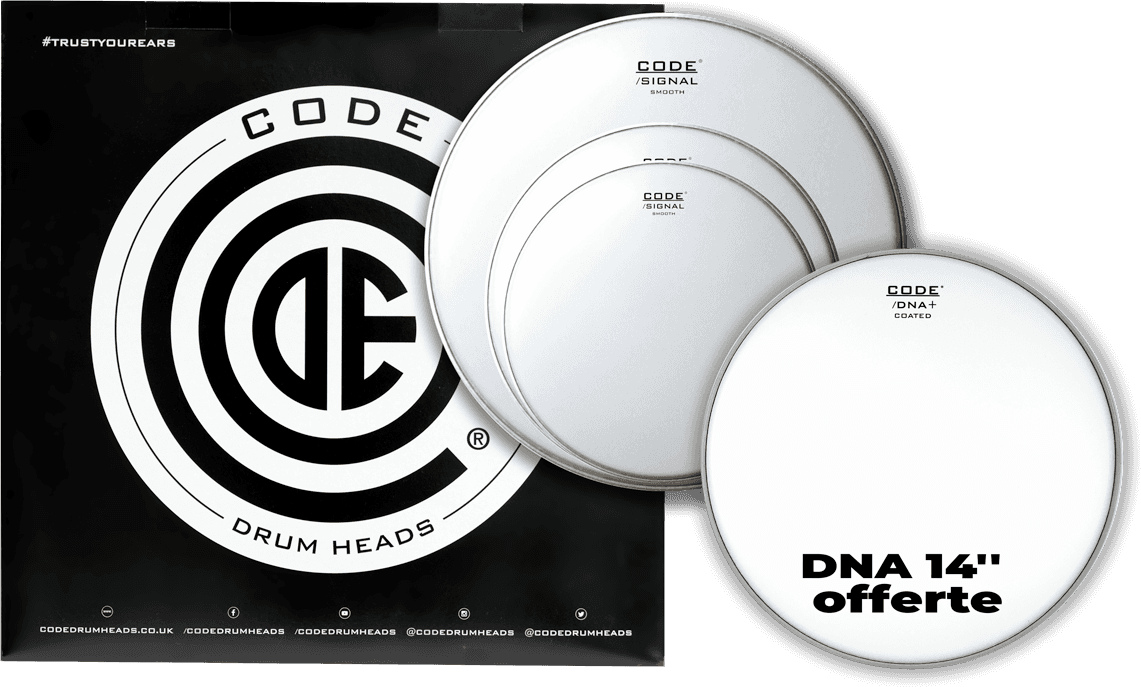 Code Drumheads Pack Smooth Rock + Dna 14 Offerte - Pack de parches - Main picture