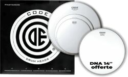 Pack de parches Code drumheads Pack Smooth Rock + DNA 14 Offerte