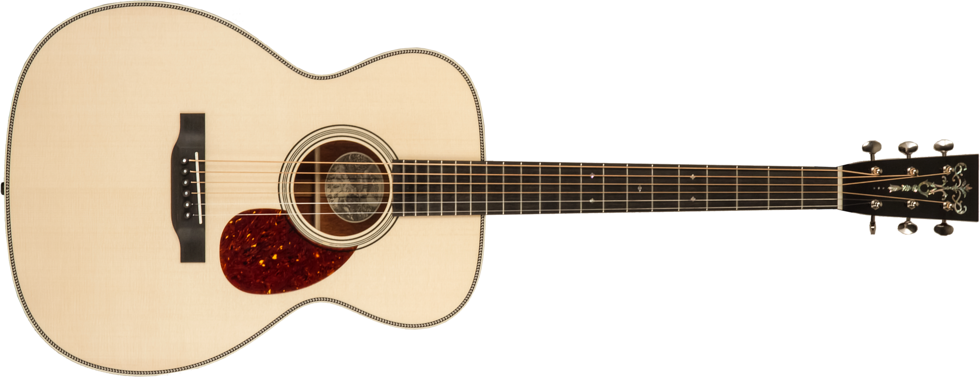 Collings Om2h Custom Orchestra Model Epicea Engelmann Cocobolo Eb #34448 - Natural - Guitarra folk - Main picture