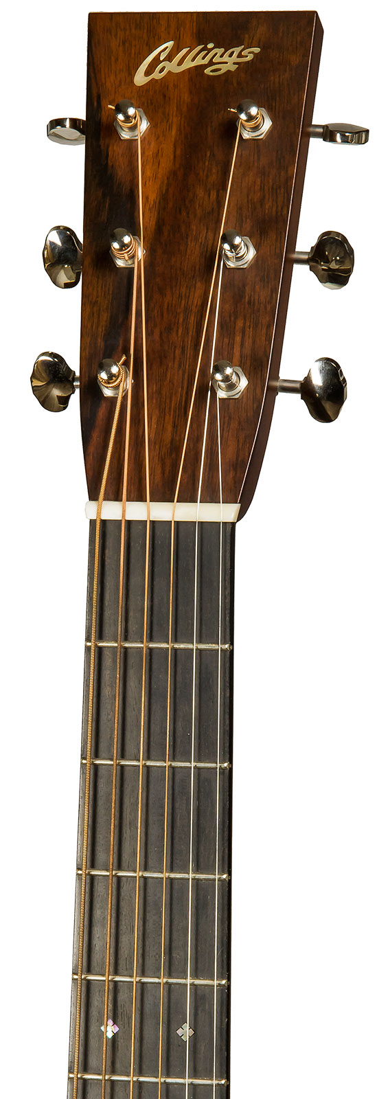 Collings Om2h Custom Orchestra Model Satin Neck Tigerstripe Pickguard #28774 - Natural Aged Toner - Guitarra acústica & electro - Variation 3