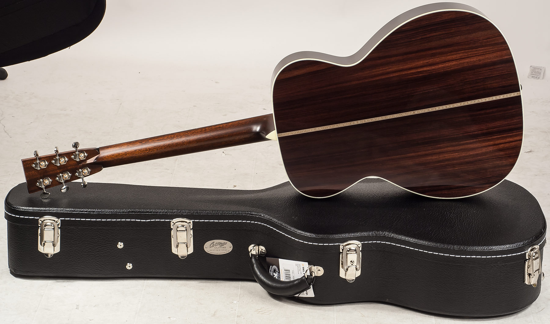 Collings Om2h Orchestra 3/4 Nut Satin Neck Torch Peghead #27455 - Natural - Guitarra acústica & electro - Variation 1