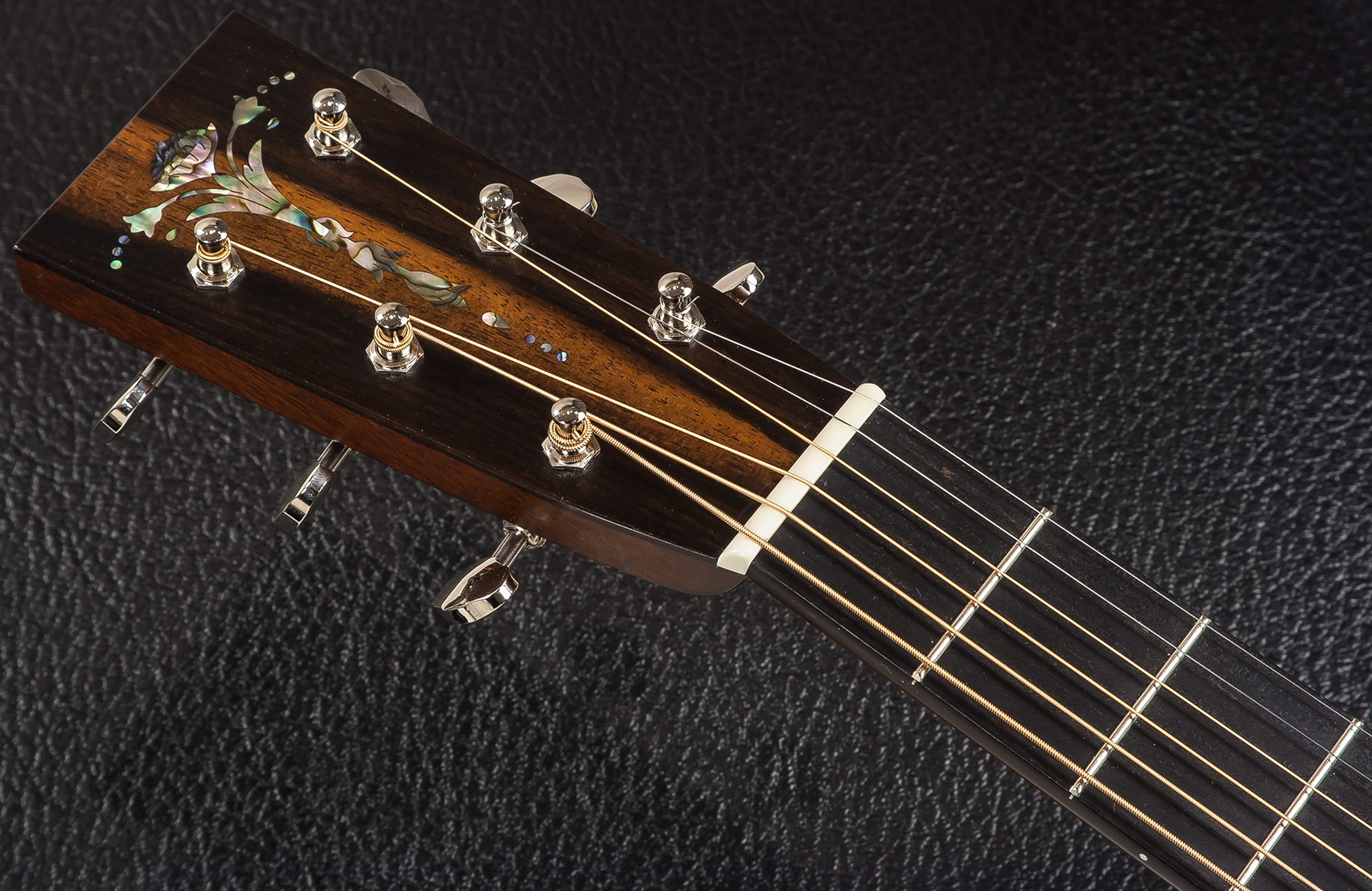 Collings Om2h Orchestra 3/4 Nut Satin Neck Torch Peghead #27455 - Natural - Guitarra acústica & electro - Variation 5